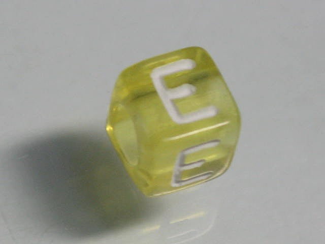 TOKO-BEADS P001-5-E Alphabet (E) 6mm P001-5-E アルファベット（E） 6mm Asian bead & African bead  Handmade,Lampeork,bead,asia,india,ethnic,parts,accessory,beads とんぼ玉,ビーズ,トンボ玉,アジア,インド,エスニック,手作り,パーツ,アクセサリー