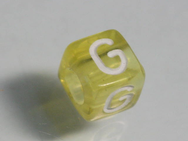 TOKO-BEADS P001-5-G Alphabet (G) 6mm P001-5-G アルファベット（G） 6mm Asian bead & African bead  Handmade,Lampeork,bead,asia,india,ethnic,parts,accessory,beads とんぼ玉,ビーズ,トンボ玉,アジア,インド,エスニック,手作り,パーツ,アクセサリー