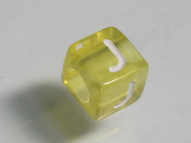 TOKO-BEADS P001-5-J Alphabet (J) 6mm P001-5-J アルファベット（J） 6mm Asian bead & African bead  Handmade,Lampeork,bead,asia,india,ethnic,parts,accessory,beads とんぼ玉,ビーズ,トンボ玉,アジア,インド,エスニック,手作り,パーツ,アクセサリー