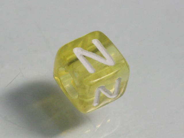 TOKO-BEADS P001-5-N Alphabet (N) 6mm P001-5-N アルファベット（N） 6mm Asian bead & African bead  Handmade,Lampeork,bead,asia,india,ethnic,parts,accessory,beads とんぼ玉,ビーズ,トンボ玉,アジア,インド,エスニック,手作り,パーツ,アクセサリー