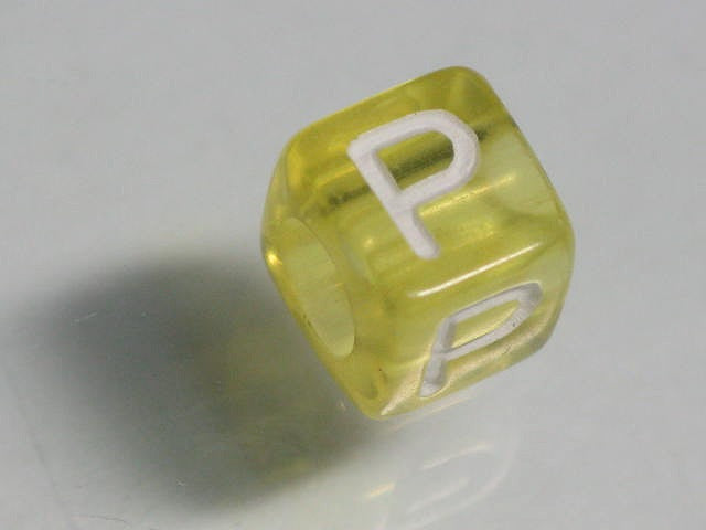 TOKO-BEADS P001-5-P Alphabet (P) 6mm P001-5-P アルファベット（P） 6mm Asian bead & African bead  Handmade,Lampeork,bead,asia,india,ethnic,parts,accessory,beads とんぼ玉,ビーズ,トンボ玉,アジア,インド,エスニック,手作り,パーツ,アクセサリー