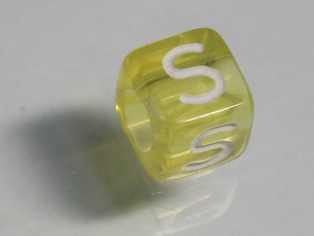 TOKO-BEADS P001-5-S Alphabet (S) 6mm P001-5-S アルファベット（S） 6mm Asian bead & African bead  Handmade,Lampeork,bead,asia,india,ethnic,parts,accessory,beads とんぼ玉,ビーズ,トンボ玉,アジア,インド,エスニック,手作り,パーツ,アクセサリー