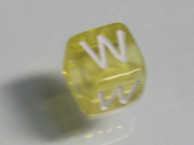 TOKO-BEADS P001-5-W Alphabet (W) 6mm P001-5-W アルファベット（W） 6mm Asian bead & African bead  Handmade,Lampeork,bead,asia,india,ethnic,parts,accessory,beads とんぼ玉,ビーズ,トンボ玉,アジア,インド,エスニック,手作り,パーツ,アクセサリー