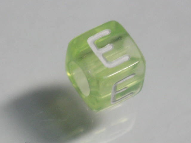 TOKO-BEADS P001-6-E Alphabet (E) 6mm P001-6-E アルファベット（E） 6mm Asian bead & African bead  Handmade,Lampeork,bead,asia,india,ethnic,parts,accessory,beads とんぼ玉,ビーズ,トンボ玉,アジア,インド,エスニック,手作り,パーツ,アクセサリー