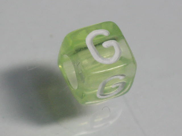 TOKO-BEADS P001-6-G Alphabet (G) 6mm P001-6-G アルファベット（G） 6mm Asian bead & African bead  Handmade,Lampeork,bead,asia,india,ethnic,parts,accessory,beads とんぼ玉,ビーズ,トンボ玉,アジア,インド,エスニック,手作り,パーツ,アクセサリー