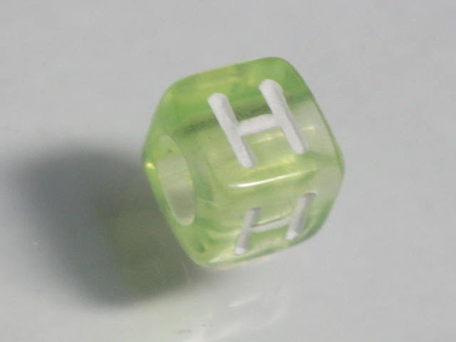 TOKO-BEADS P001-6-H Alphabet (H) 6mm P001-6-H アルファベット（H） 6mm Asian bead & African bead  Handmade,Lampeork,bead,asia,india,ethnic,parts,accessory,beads とんぼ玉,ビーズ,トンボ玉,アジア,インド,エスニック,手作り,パーツ,アクセサリー