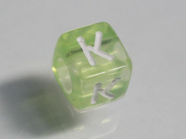 TOKO-BEADS P001-6-K Alphabet (K) 6mm P001-6-K アルファベット（K） 6mm Asian bead & African bead  Handmade,Lampeork,bead,asia,india,ethnic,parts,accessory,beads とんぼ玉,ビーズ,トンボ玉,アジア,インド,エスニック,手作り,パーツ,アクセサリー