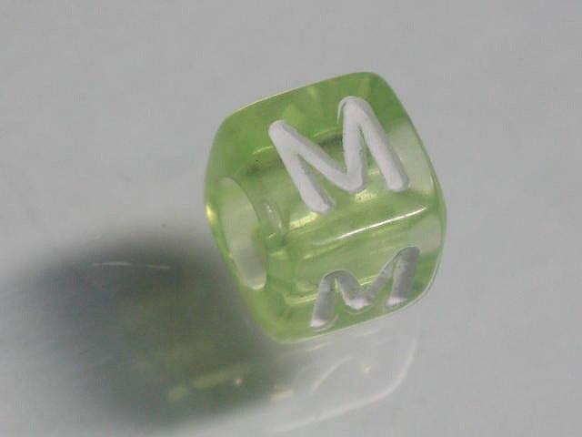 TOKO-BEADS P001-6-M Alphabet (M) 6mm P001-6-M アルファベット（M） 6mm Asian bead & African bead  Handmade,Lampeork,bead,asia,india,ethnic,parts,accessory,beads とんぼ玉,ビーズ,トンボ玉,アジア,インド,エスニック,手作り,パーツ,アクセサリー