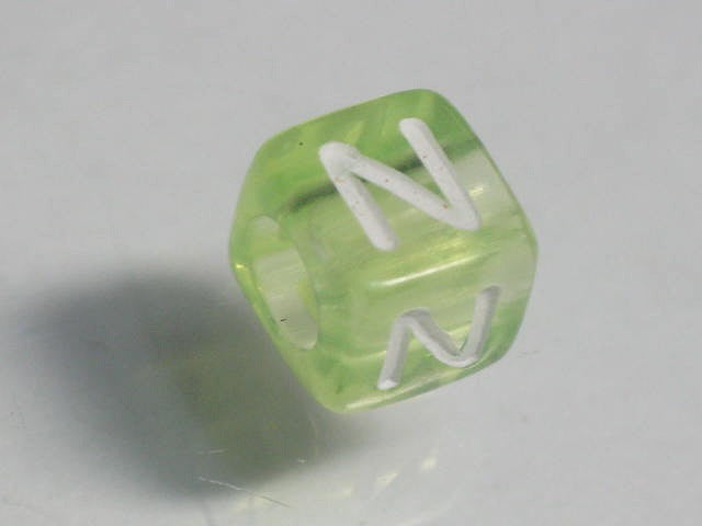 TOKO-BEADS P001-6-N Alphabet (N) 6mm P001-6-N アルファベット（N） 6mm Asian bead & African bead  Handmade,Lampeork,bead,asia,india,ethnic,parts,accessory,beads とんぼ玉,ビーズ,トンボ玉,アジア,インド,エスニック,手作り,パーツ,アクセサリー