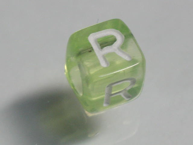 TOKO-BEADS P001-6-R Alphabet (R) 6mm P001-6-R アルファベット（R） 6mm Asian bead & African bead  Handmade,Lampeork,bead,asia,india,ethnic,parts,accessory,beads とんぼ玉,ビーズ,トンボ玉,アジア,インド,エスニック,手作り,パーツ,アクセサリー