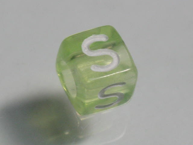 TOKO-BEADS P001-6-S Alphabet (S) 6mm P001-6-S アルファベット（S） 6mm Asian bead & African bead  Handmade,Lampeork,bead,asia,india,ethnic,parts,accessory,beads とんぼ玉,ビーズ,トンボ玉,アジア,インド,エスニック,手作り,パーツ,アクセサリー