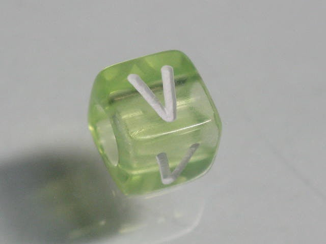 TOKO-BEADS P001-6-V Alphabet (V) 6mm P001-6-V アルファベット（V） 6mm Asian bead & African bead  Handmade,Lampeork,bead,asia,india,ethnic,parts,accessory,beads とんぼ玉,ビーズ,トンボ玉,アジア,インド,エスニック,手作り,パーツ,アクセサリー