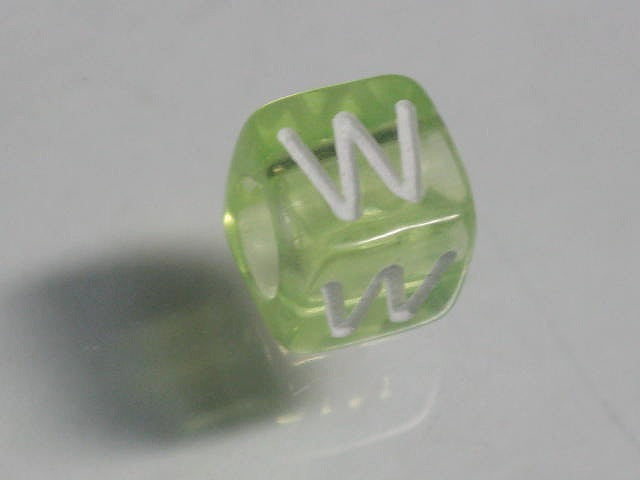 TOKO-BEADS P001-6-W Alphabet (W) 6mm P001-6-W アルファベット（W） 6mm Asian bead & African bead  Handmade,Lampeork,bead,asia,india,ethnic,parts,accessory,beads とんぼ玉,ビーズ,トンボ玉,アジア,インド,エスニック,手作り,パーツ,アクセサリー