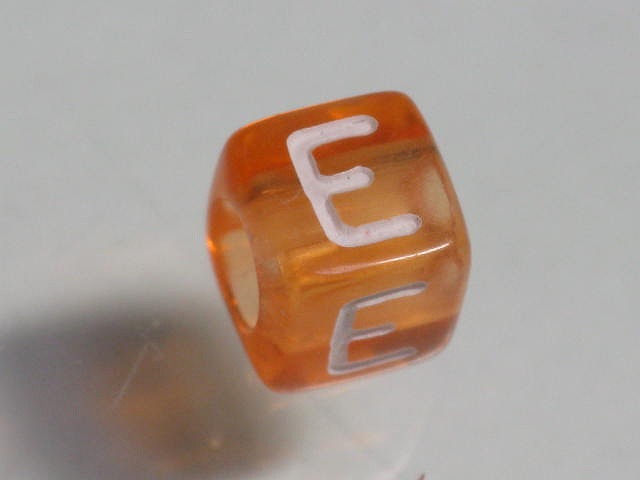 TOKO-BEADS P001-7-E Alphabet (E) 6mm P001-7-E アルファベット（E） 6mm Asian bead & African bead  Handmade,Lampeork,bead,asia,india,ethnic,parts,accessory,beads とんぼ玉,ビーズ,トンボ玉,アジア,インド,エスニック,手作り,パーツ,アクセサリー