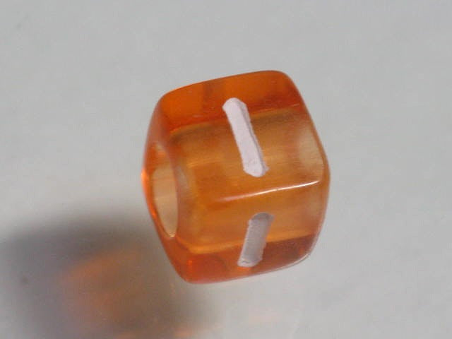 TOKO-BEADS P001-7-I Alphabet (I) 6mm P001-7-I アルファベット（I） 6mm Asian bead & African bead  Handmade,Lampeork,bead,asia,india,ethnic,parts,accessory,beads とんぼ玉,ビーズ,トンボ玉,アジア,インド,エスニック,手作り,パーツ,アクセサリー