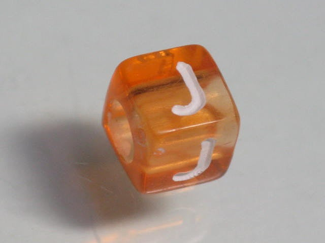TOKO-BEADS P001-7-J Alphabet (J) 6mm P001-7-J アルファベット（J） 6mm Asian bead & African bead  Handmade,Lampeork,bead,asia,india,ethnic,parts,accessory,beads とんぼ玉,ビーズ,トンボ玉,アジア,インド,エスニック,手作り,パーツ,アクセサリー