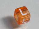 TOKO-BEADS P001-7-L Alphabet (L) 6mm P001-7-L アルファベット（L） 6mm Asian bead & African bead  Handmade,Lampeork,bead,asia,india,ethnic,parts,accessory,beads とんぼ玉,ビーズ,トンボ玉,アジア,インド,エスニック,手作り,パーツ,アクセサリー