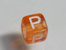 TOKO-BEADS P001-7-P Alphabet (P) 6mm P001-7-P アルファベット（P） 6mm Asian bead & African bead  Handmade,Lampeork,bead,asia,india,ethnic,parts,accessory,beads とんぼ玉,ビーズ,トンボ玉,アジア,インド,エスニック,手作り,パーツ,アクセサリー