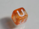 TOKO-BEADS P001-7-U Alphabet (U) 6mm P001-7-U アルファベット（U） 6mm Asian bead & African bead  Handmade,Lampeork,bead,asia,india,ethnic,parts,accessory,beads とんぼ玉,ビーズ,トンボ玉,アジア,インド,エスニック,手作り,パーツ,アクセサリー