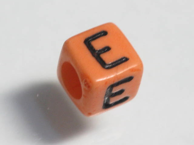 TOKO-BEADS P002-2-E Alphabet (E) 6mm P002-2-E アルファベット（E） 6mm Asian bead & African bead  Handmade,Lampeork,bead,asia,india,ethnic,parts,accessory,beads とんぼ玉,ビーズ,トンボ玉,アジア,インド,エスニック,手作り,パーツ,アクセサリー