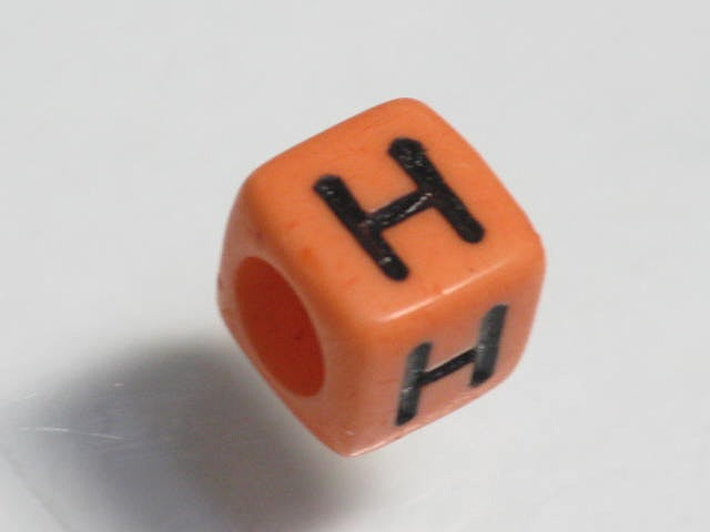 TOKO-BEADS P002-2-H Alphabet (H) 6mm P002-2-H アルファベット（H） 6mm Asian bead & African bead  Handmade,Lampeork,bead,asia,india,ethnic,parts,accessory,beads とんぼ玉,ビーズ,トンボ玉,アジア,インド,エスニック,手作り,パーツ,アクセサリー