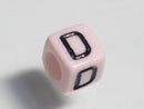 TOKO-BEADS P002-3-D Alphabet (D) 6mm P002-3-D アルファベット（D） 6mm Asian bead & African bead  Handmade,Lampeork,bead,asia,india,ethnic,parts,accessory,beads とんぼ玉,ビーズ,トンボ玉,アジア,インド,エスニック,手作り,パーツ,アクセサリー