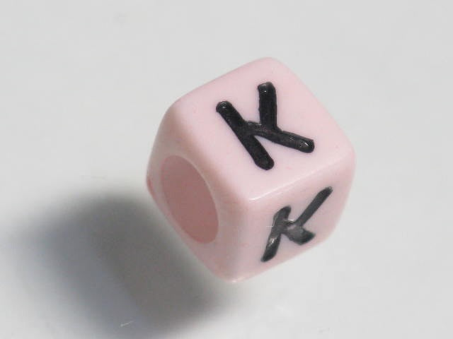TOKO-BEADS P002-3-K Alphabet (K) 6mm P002-3-K アルファベット（K） 6mm Asian bead & African bead  Handmade,Lampeork,bead,asia,india,ethnic,parts,accessory,beads とんぼ玉,ビーズ,トンボ玉,アジア,インド,エスニック,手作り,パーツ,アクセサリー