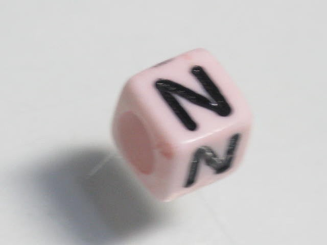 TOKO-BEADS P002-3-N Alphabet (N) 6mm P002-3-N アルファベット（N） 6mm Asian bead & African bead  Handmade,Lampeork,bead,asia,india,ethnic,parts,accessory,beads とんぼ玉,ビーズ,トンボ玉,アジア,インド,エスニック,手作り,パーツ,アクセサリー