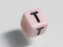 TOKO-BEADS P002-3-T Alphabet (T) 6mm P002-3-T アルファベット（T） 6mm Asian bead & African bead  Handmade,Lampeork,bead,asia,india,ethnic,parts,accessory,beads とんぼ玉,ビーズ,トンボ玉,アジア,インド,エスニック,手作り,パーツ,アクセサリー