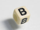 TOKO-BEADS P002-4-B Alphabet (B) 6mm P002-4-B アルファベット（B） 6mm Asian bead & African bead  Handmade,Lampeork,bead,asia,india,ethnic,parts,accessory,beads とんぼ玉,ビーズ,トンボ玉,アジア,インド,エスニック,手作り,パーツ,アクセサリー
