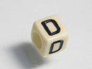 TOKO-BEADS P002-4-D Alphabet (D) 6mm P002-4-D アルファベット（D） 6mm Asian bead & African bead  Handmade,Lampeork,bead,asia,india,ethnic,parts,accessory,beads とんぼ玉,ビーズ,トンボ玉,アジア,インド,エスニック,手作り,パーツ,アクセサリー