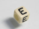 TOKO-BEADS P002-4-E Alphabet (E) 6mm P002-4-E アルファベット（E） 6mm Asian bead & African bead  Handmade,Lampeork,bead,asia,india,ethnic,parts,accessory,beads とんぼ玉,ビーズ,トンボ玉,アジア,インド,エスニック,手作り,パーツ,アクセサリー