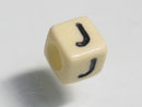 TOKO-BEADS P002-4-J Alphabet (J) 6mm P002-4-J アルファベット（J） 6mm Asian bead & African bead  Handmade,Lampeork,bead,asia,india,ethnic,parts,accessory,beads とんぼ玉,ビーズ,トンボ玉,アジア,インド,エスニック,手作り,パーツ,アクセサリー