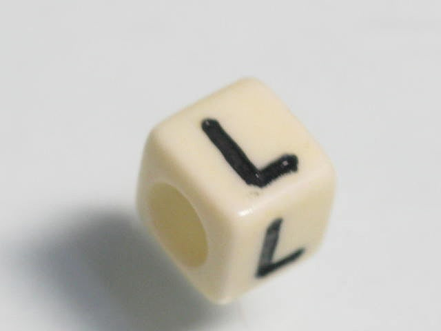 TOKO-BEADS P002-4-L Alphabet (L) 6mm P002-4-L アルファベット（L） 6mm Asian bead & African bead  Handmade,Lampeork,bead,asia,india,ethnic,parts,accessory,beads とんぼ玉,ビーズ,トンボ玉,アジア,インド,エスニック,手作り,パーツ,アクセサリー