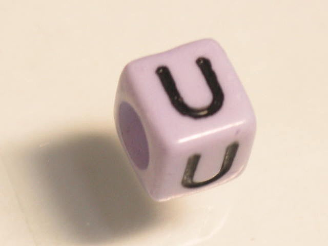 TOKO-BEADS P002-5-U Alphabet (U) 6mm P002-5-U アルファベット（U） 6mm Asian bead & African bead  Handmade,Lampeork,bead,asia,india,ethnic,parts,accessory,beads とんぼ玉,ビーズ,トンボ玉,アジア,インド,エスニック,手作り,パーツ,アクセサリー