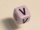 TOKO-BEADS P002-5-V Alphabet (V) 6mm P002-5-V アルファベット（V） 6mm Asian bead & African bead  Handmade,Lampeork,bead,asia,india,ethnic,parts,accessory,beads とんぼ玉,ビーズ,トンボ玉,アジア,インド,エスニック,手作り,パーツ,アクセサリー