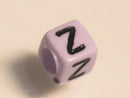 TOKO-BEADS P002-5-Z Alphabet (Z) 6mm P002-5-Z アルファベット（Z） 6mm Asian bead & African bead  Handmade,Lampeork,bead,asia,india,ethnic,parts,accessory,beads とんぼ玉,ビーズ,トンボ玉,アジア,インド,エスニック,手作り,パーツ,アクセサリー