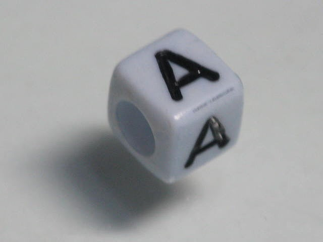 TOKO-BEADS P002-6-A Alphabet (A) 6mm P002-6-A アルファベット（A） 6mm Asian bead & African bead  Handmade,Lampeork,bead,asia,india,ethnic,parts,accessory,beads とんぼ玉,ビーズ,トンボ玉,アジア,インド,エスニック,手作り,パーツ,アクセサリー