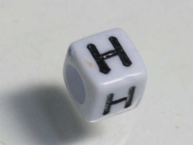 TOKO-BEADS P002-6-H Alphabet (H) 6mm P002-6-H アルファベット（H） 6mm Asian bead & African bead  Handmade,Lampeork,bead,asia,india,ethnic,parts,accessory,beads とんぼ玉,ビーズ,トンボ玉,アジア,インド,エスニック,手作り,パーツ,アクセサリー