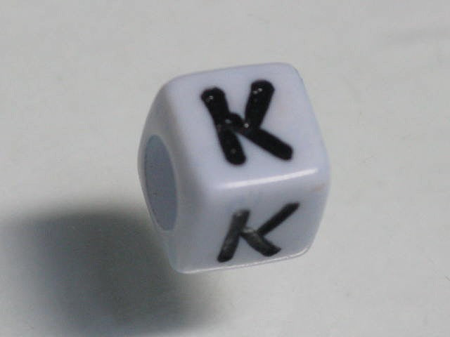 TOKO-BEADS P002-6-K Alphabet (K) 6mm P002-6-K アルファベット（K） 6mm Asian bead & African bead  Handmade,Lampeork,bead,asia,india,ethnic,parts,accessory,beads とんぼ玉,ビーズ,トンボ玉,アジア,インド,エスニック,手作り,パーツ,アクセサリー