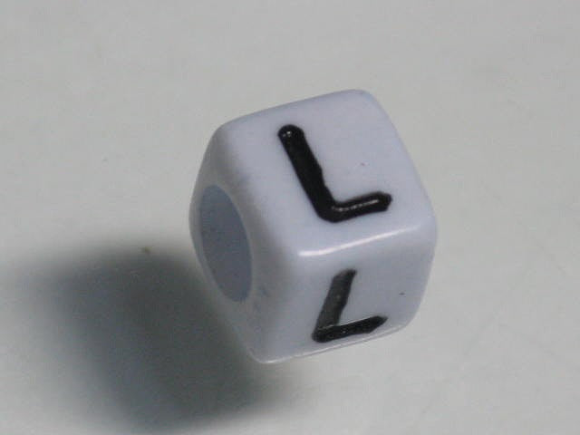 TOKO-BEADS P002-6-L Alphabet (L) 6mm P002-6-L アルファベット（L） 6mm Asian bead & African bead  Handmade,Lampeork,bead,asia,india,ethnic,parts,accessory,beads とんぼ玉,ビーズ,トンボ玉,アジア,インド,エスニック,手作り,パーツ,アクセサリー