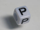 TOKO-BEADS P002-6-P Alphabet (P) 6mm P002-6-P アルファベット（P） 6mm Asian bead & African bead  Handmade,Lampeork,bead,asia,india,ethnic,parts,accessory,beads とんぼ玉,ビーズ,トンボ玉,アジア,インド,エスニック,手作り,パーツ,アクセサリー