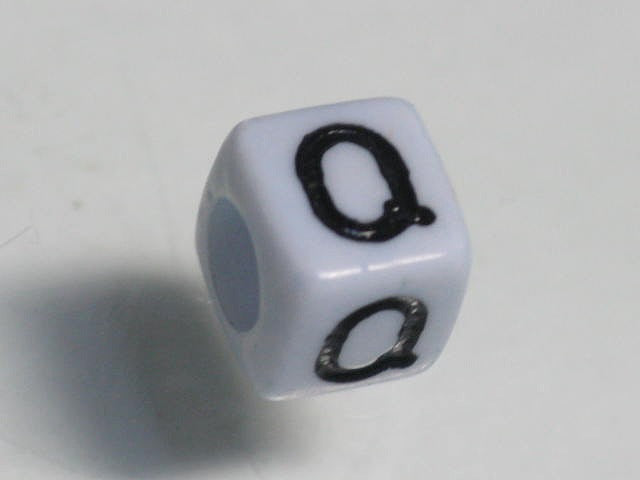 TOKO-BEADS P002-6-Q Alphabet (Q) 6mm P002-6-Q アルファベット（Q） 6mm Asian bead & African bead  Handmade,Lampeork,bead,asia,india,ethnic,parts,accessory,beads とんぼ玉,ビーズ,トンボ玉,アジア,インド,エスニック,手作り,パーツ,アクセサリー