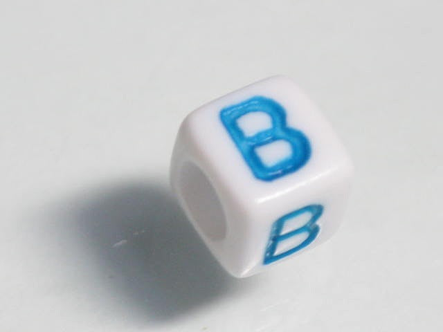 TOKO-BEADS P003-1-B Alphabet (B) 6mm P003-1-B アルファベット（B） 6mm Asian bead & African bead  Handmade,Lampeork,bead,asia,india,ethnic,parts,accessory,beads とんぼ玉,ビーズ,トンボ玉,アジア,インド,エスニック,手作り,パーツ,アクセサリー