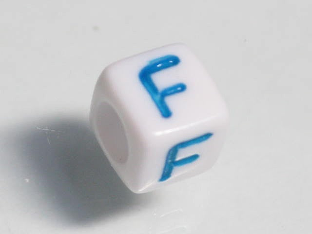 TOKO-BEADS P003-1-F Alphabet (F) 6mm P003-1-F アルファベット（F） 6mm Asian bead & African bead  Handmade,Lampeork,bead,asia,india,ethnic,parts,accessory,beads とんぼ玉,ビーズ,トンボ玉,アジア,インド,エスニック,手作り,パーツ,アクセサリー
