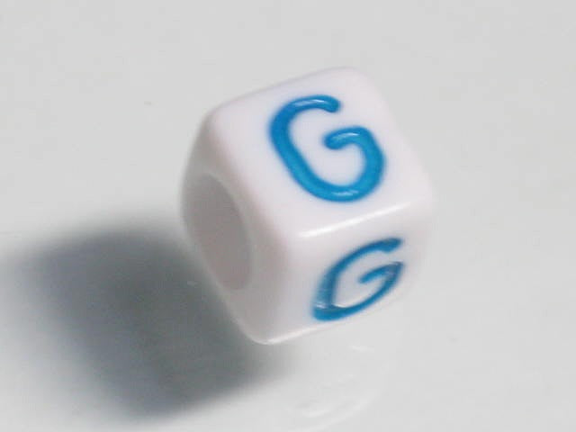 TOKO-BEADS P003-1-G Alphabet (G) 6mm P003-1-G アルファベット（G） 6mm Asian bead & African bead  Handmade,Lampeork,bead,asia,india,ethnic,parts,accessory,beads とんぼ玉,ビーズ,トンボ玉,アジア,インド,エスニック,手作り,パーツ,アクセサリー