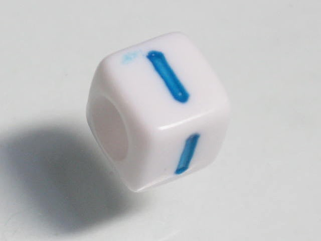 TOKO-BEADS P003-1-I Alphabet (I) 6mm P003-1-I アルファベット（I） 6mm Asian bead & African bead  Handmade,Lampeork,bead,asia,india,ethnic,parts,accessory,beads とんぼ玉,ビーズ,トンボ玉,アジア,インド,エスニック,手作り,パーツ,アクセサリー