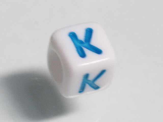 TOKO-BEADS P003-1-K Alphabet (K) 6mm P003-1-K アルファベット（K） 6mm Asian bead & African bead  Handmade,Lampeork,bead,asia,india,ethnic,parts,accessory,beads とんぼ玉,ビーズ,トンボ玉,アジア,インド,エスニック,手作り,パーツ,アクセサリー