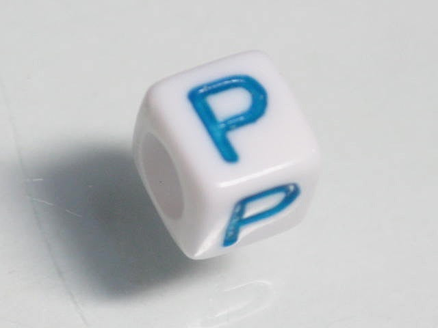 TOKO-BEADS P003-1-P Alphabet (P) 6mm P003-1-P アルファベット（P） 6mm Asian bead & African bead  Handmade,Lampeork,bead,asia,india,ethnic,parts,accessory,beads とんぼ玉,ビーズ,トンボ玉,アジア,インド,エスニック,手作り,パーツ,アクセサリー