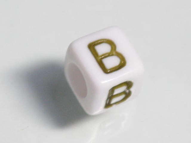 TOKO-BEADS P003-2-B Alphabet (B) 6mm P003-2-B アルファベット（B） 6mm Asian bead & African bead  Handmade,Lampeork,bead,asia,india,ethnic,parts,accessory,beads とんぼ玉,ビーズ,トンボ玉,アジア,インド,エスニック,手作り,パーツ,アクセサリー